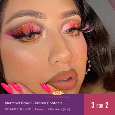 Mermaid Brown Colored Contacts