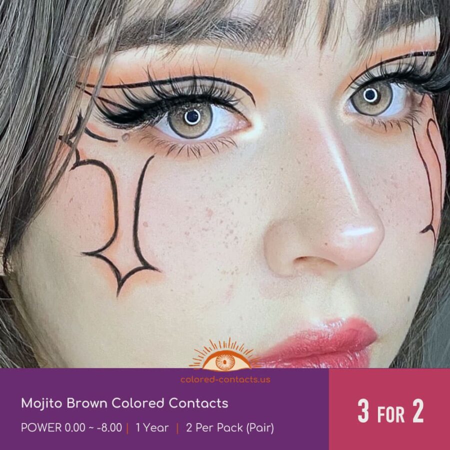 Mojito Brown Colored Contacts