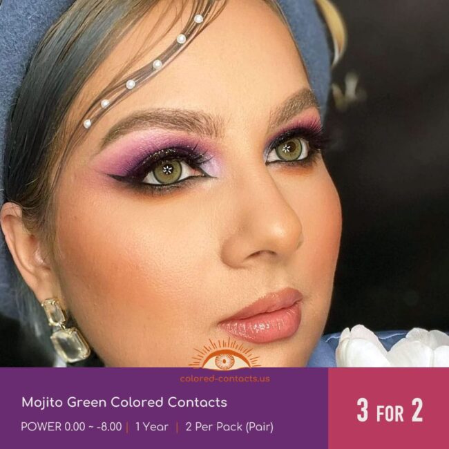 Mojito Green Colored Contacts