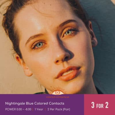 Nightingale Blue Colored Contacts
