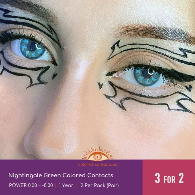 Nightingale Green Colored Contacts