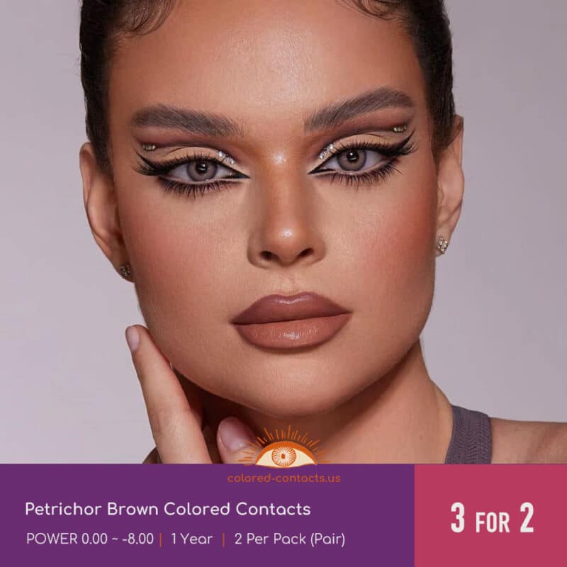 Petrichor Brown Colored Contacts