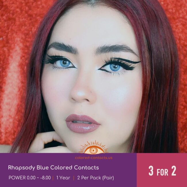 Rhapsody Blue Colored Contacts