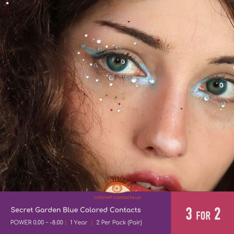 Secret Garden Blue Colored Contacts