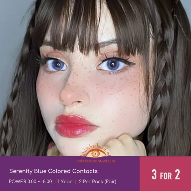 Serenity Blue Colored Contacts
