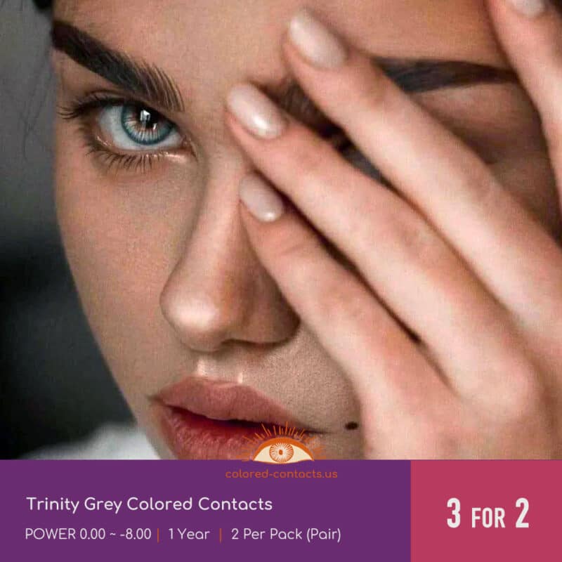 Trinity Grey Colored Contacts