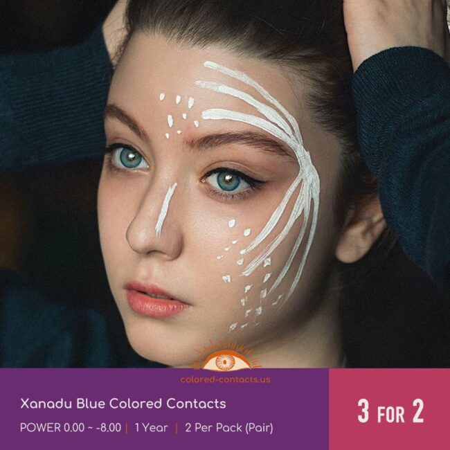 Xanadu Blue Colored Contacts