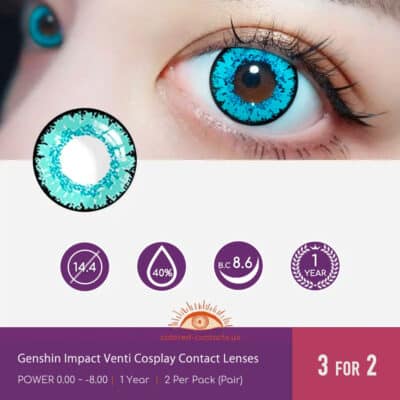 Genshin Impact Venti Cosplay Contact Lenses