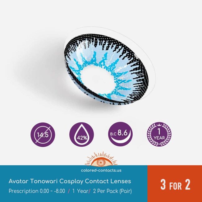 Avatar Tonowari Cosplay Contact Lenses