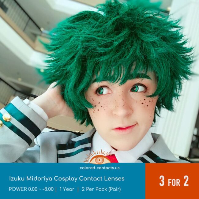 Izuku Midoriya Cosplay Contact Lenses