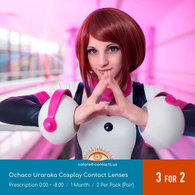 Ochaco Uraraka Cosplay Contact Lenses