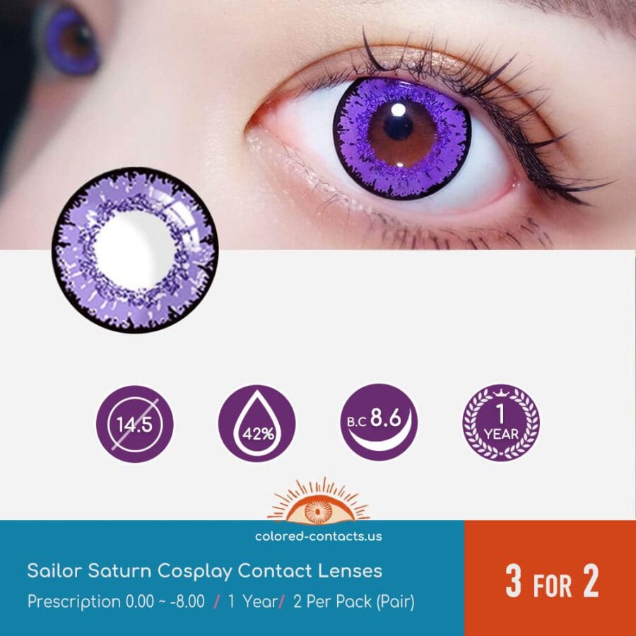 Sailor Saturn Cosplay Contact Lenses