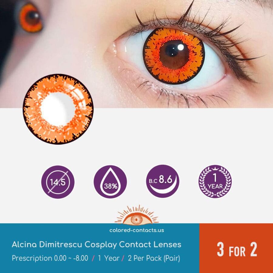 Alcina Dimitrescu Cosplay Contact Lenses
