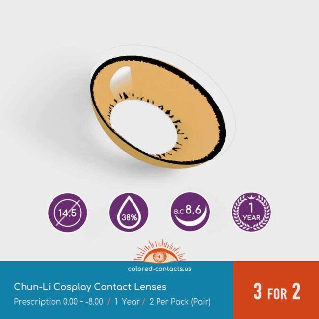 Chun-Li Cosplay Contact Lenses