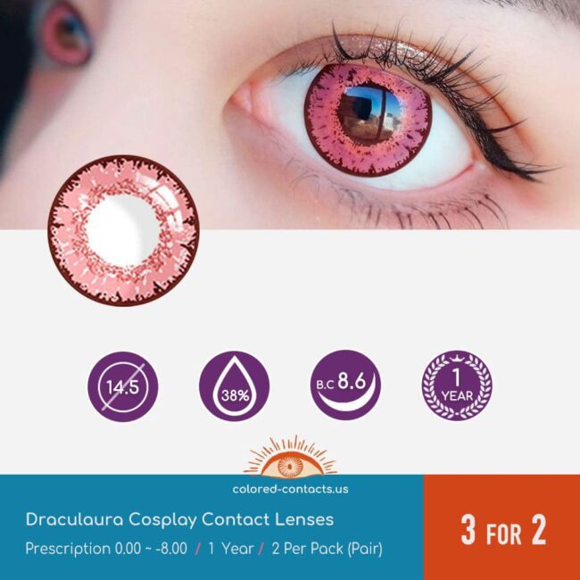 Draculaura Cosplay Contact Lenses