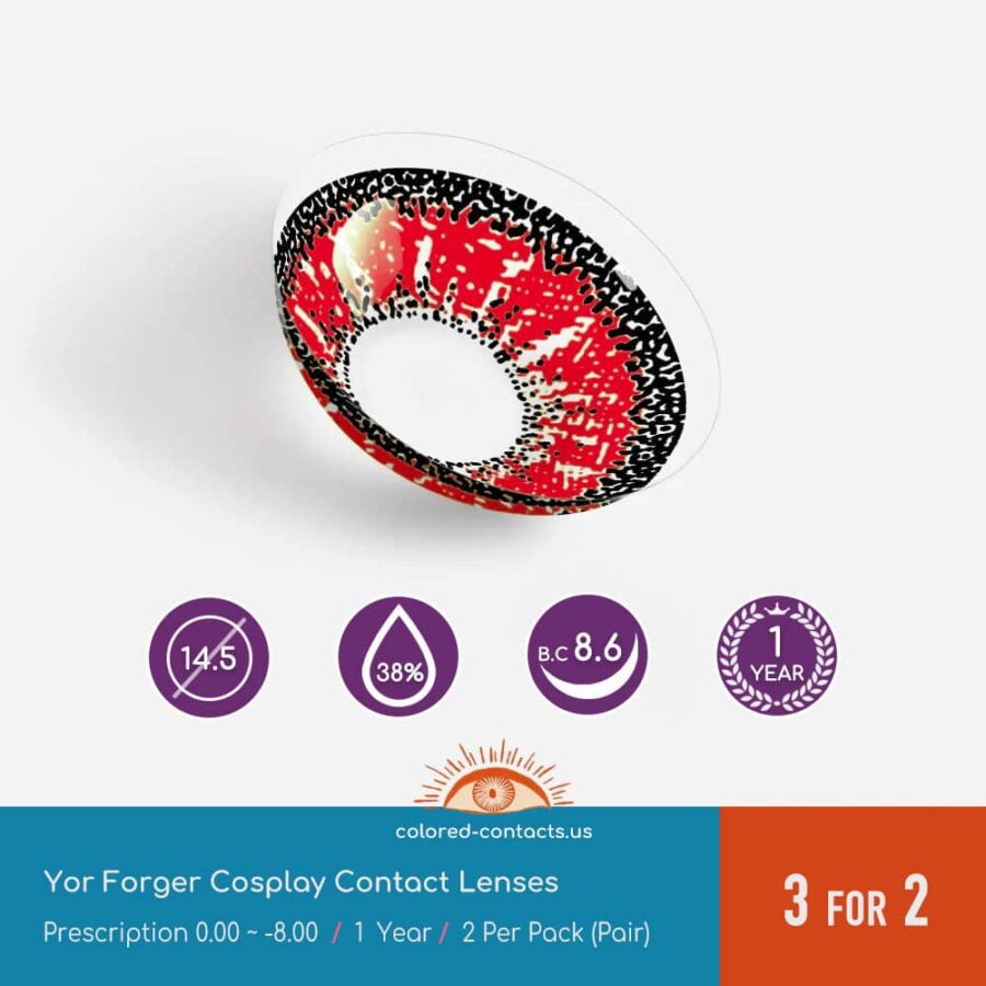Yor Forger Cosplay Contact Lenses
