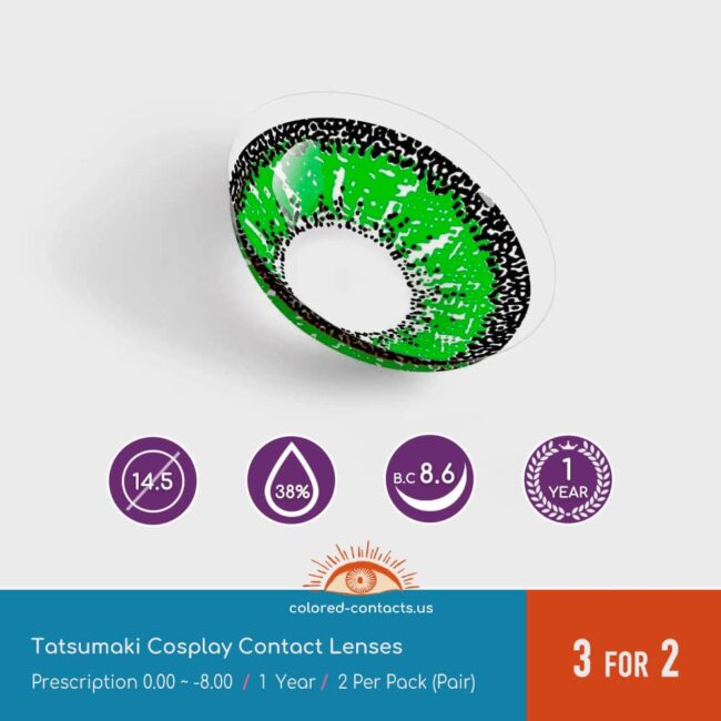 Tatsumaki Cosplay Contact Lenses