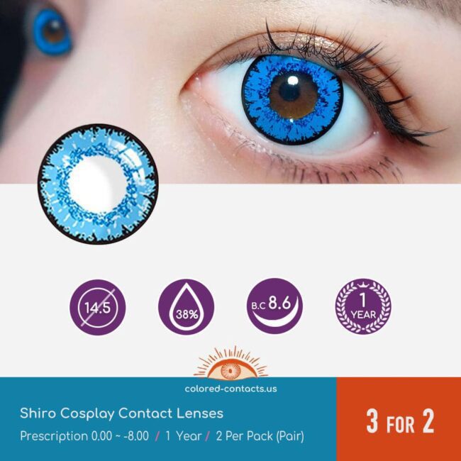 Tower Of Fantasy : Shiro Cosplay Contact Lenses