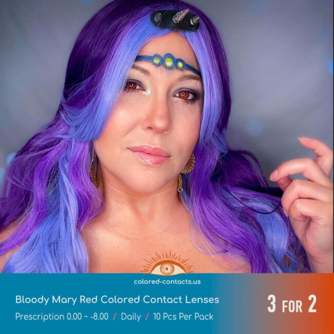 Bloody Mary Red Colored Contact Lenses - Colored Contact Lenses | Colored Contacts -