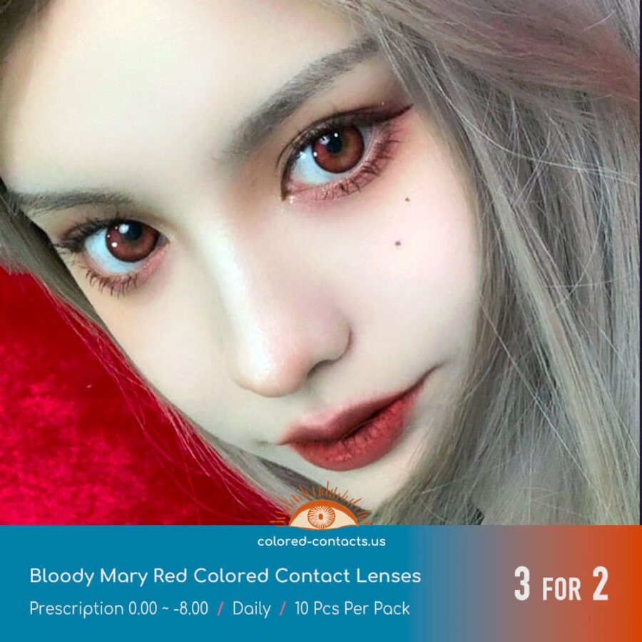 Bloody Mary Red Colored Contact Lenses - Colored Contact Lenses | Colored Contacts -