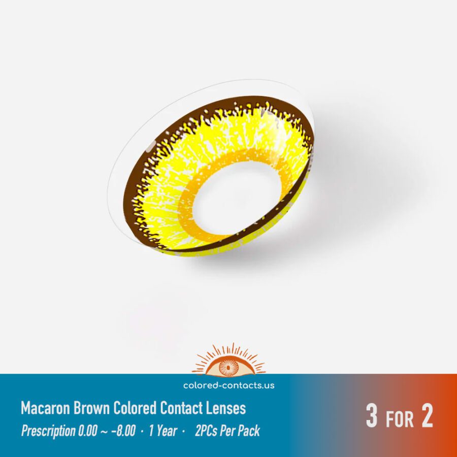 Macaron Brown Colored Contact Lenses - Colored Contact Lenses | Colored Contacts -