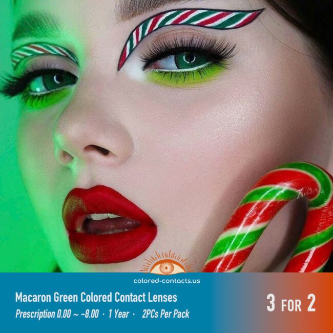 Macaron Green Colored Contact Lenses - Colored Contact Lenses | Colored Contacts -