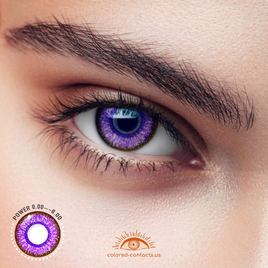Macaron Purple Colored Contact Lenses