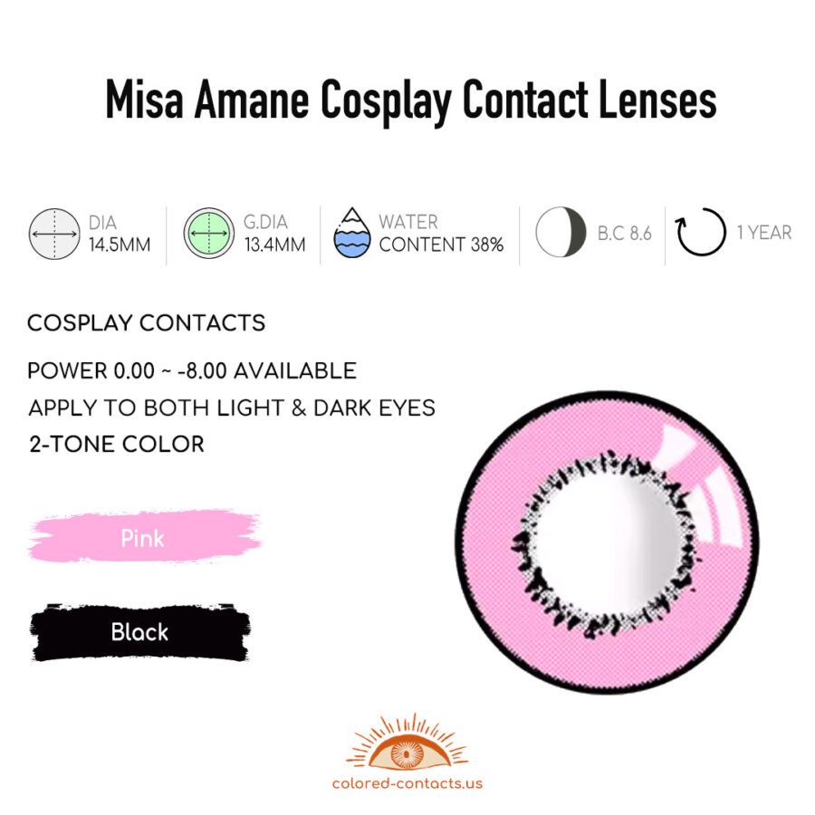 Misa Amane Cosplay Contact Lenses - Colored Contact Lenses | Colored Contacts -