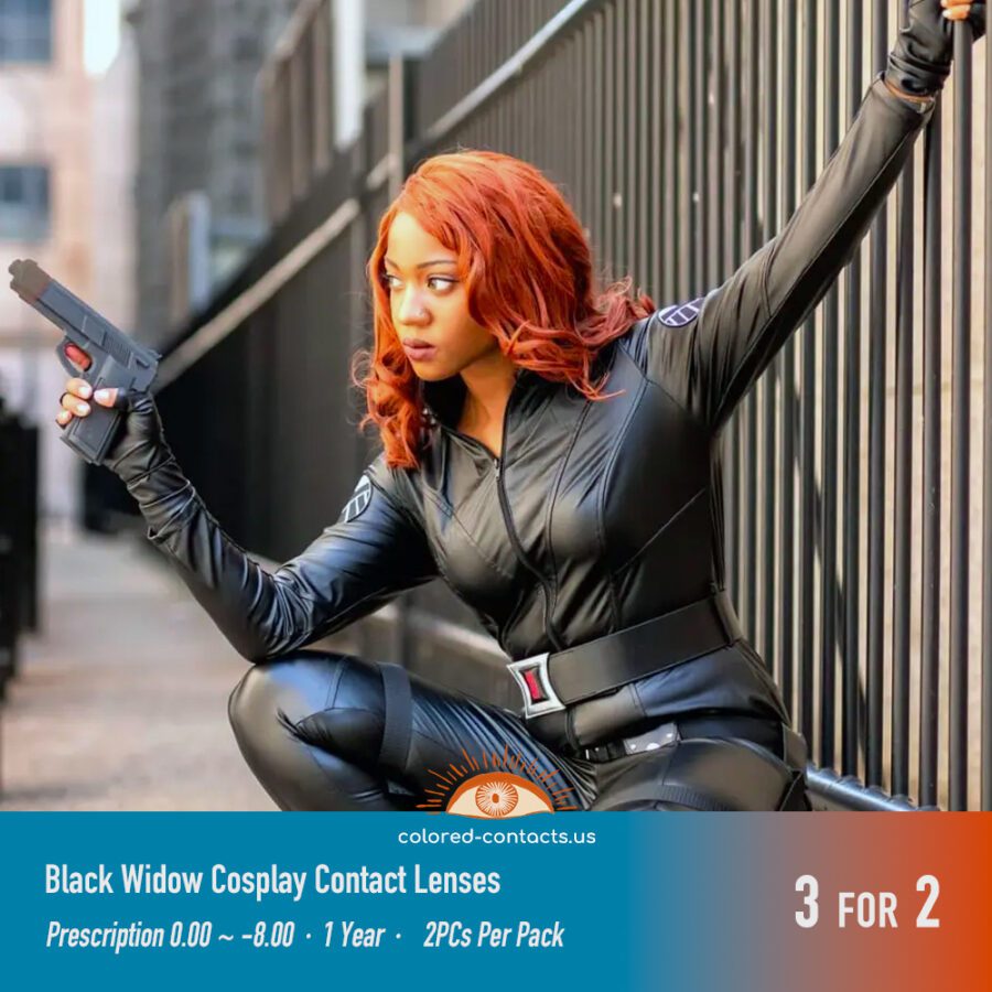 Black Widow Cosplay Contact Lenses V2 - Colored Contact Lenses | Colored Contacts -