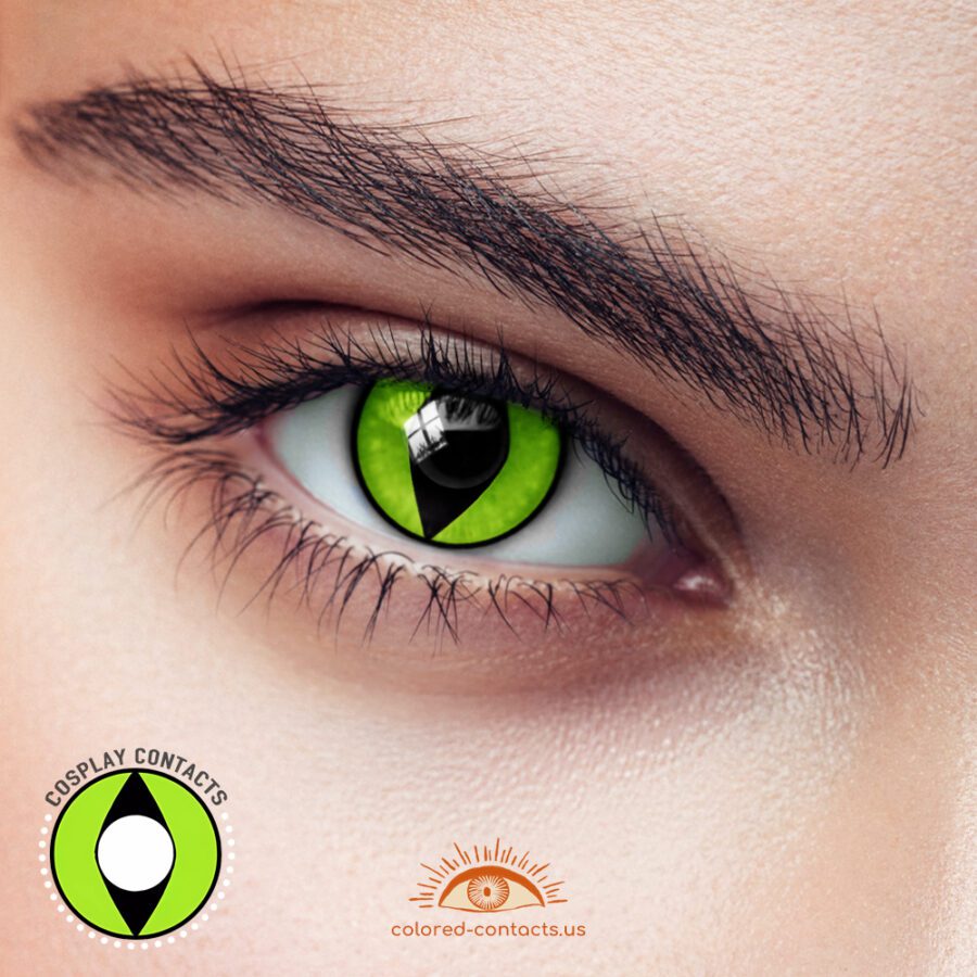 Green Cat Eye Contacts - Colored Contact Lenses | Colored Contacts -