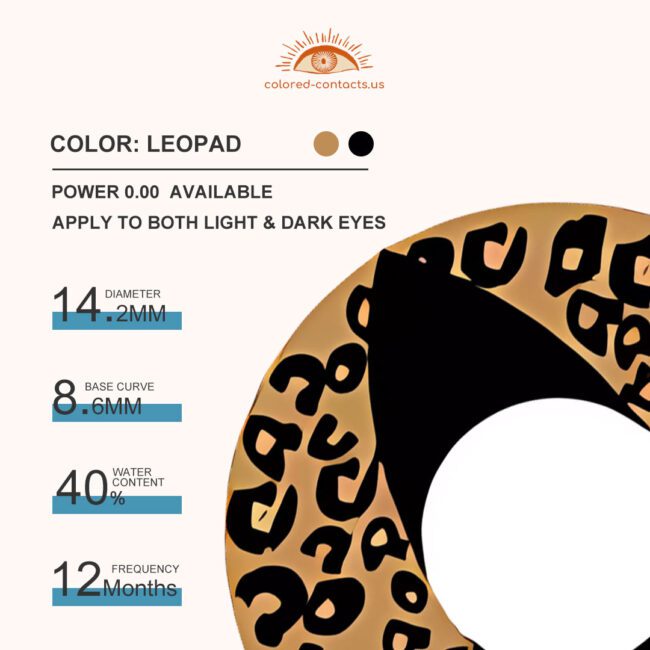 Leopad Cat Eye Contacts - Colored Contact Lenses | Colored Contacts -