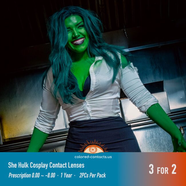 She Hulk Cosplay Contact Lenses - Colored Contact Lenses | Colored Contacts -