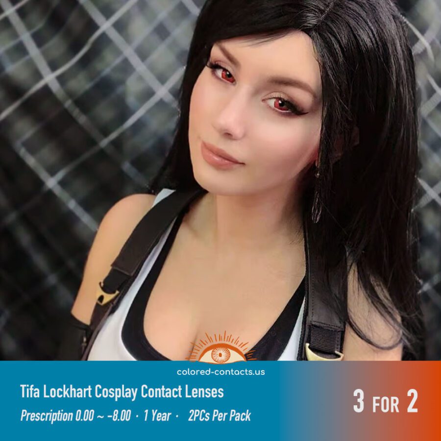Tifa Lockhart Cosplay Contact Lenses - Colored Contact Lenses | Colored Contacts -