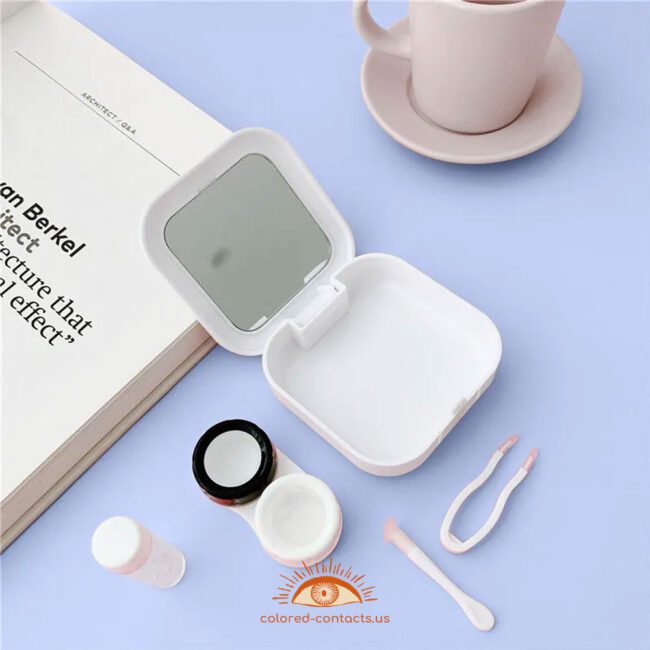 Moon Oil Painting Contact Lenses Case - Colored Contact Lenses | Colored Contacts -