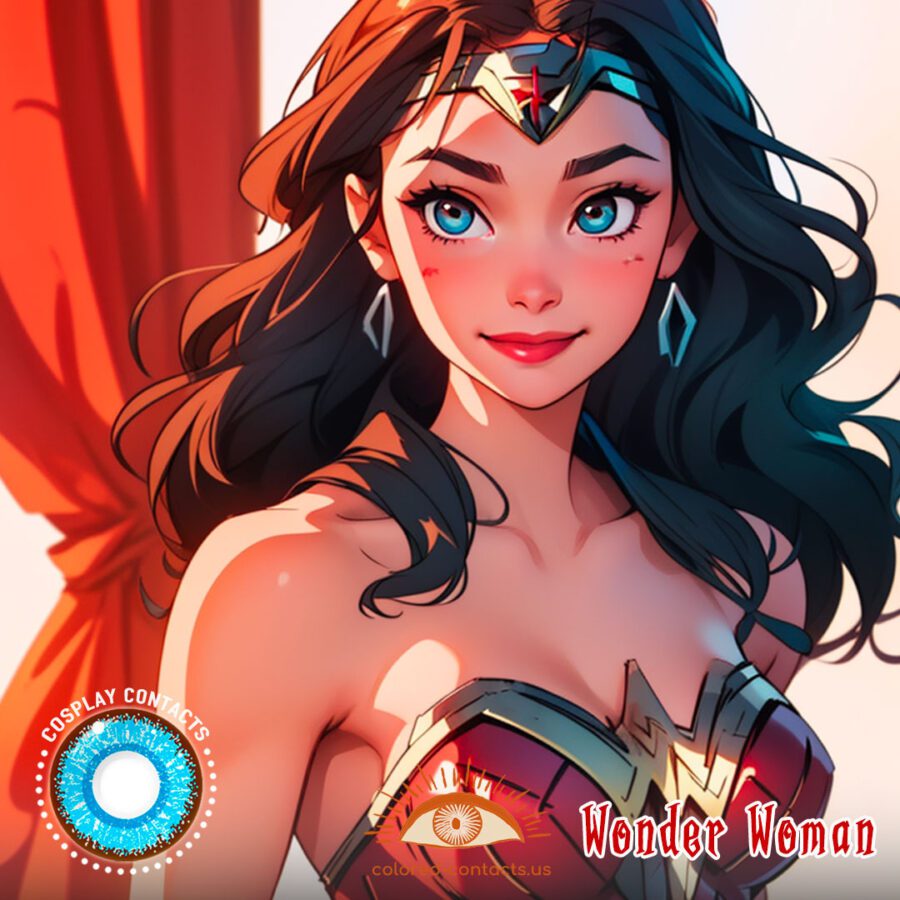 Dc Wonder Woman Cosplay Contacts - Colored Contact Lenses | Colored Contacts -