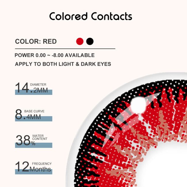 Monster High : Heath Burns Cosplay Contact Lenses - Colored Contact Lenses | Colored Contacts -