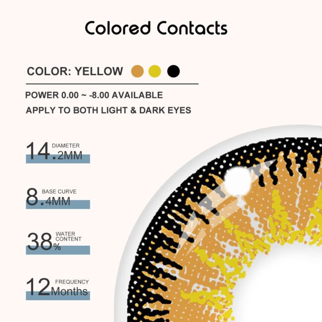 Honkai : Guinaifen Cosplay Contact Lenses - Colored Contact Lenses | Colored Contacts -
