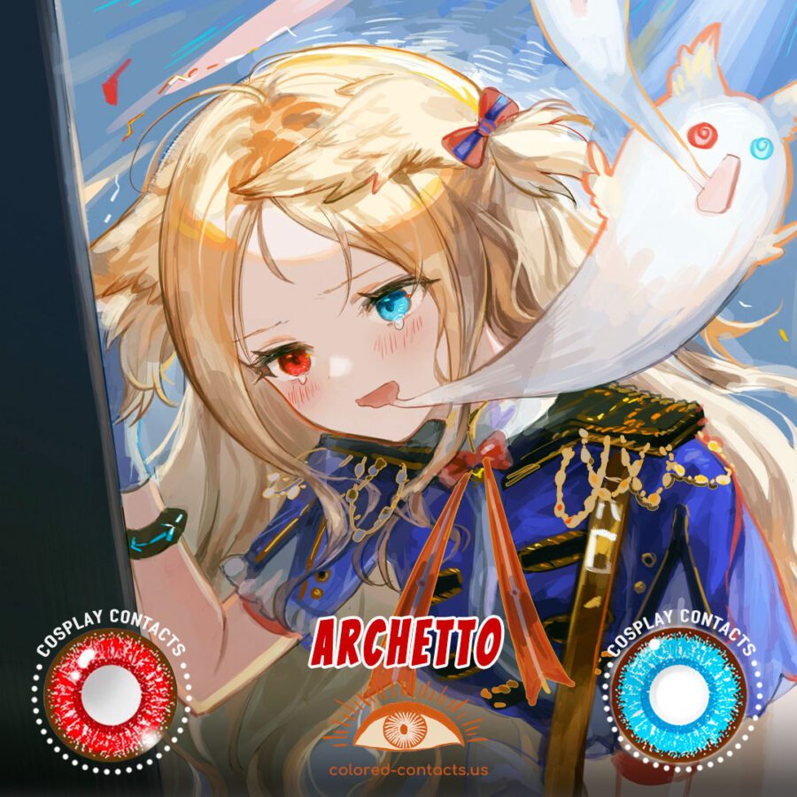 Arknights : Archetto Cosplay Contact Lenses