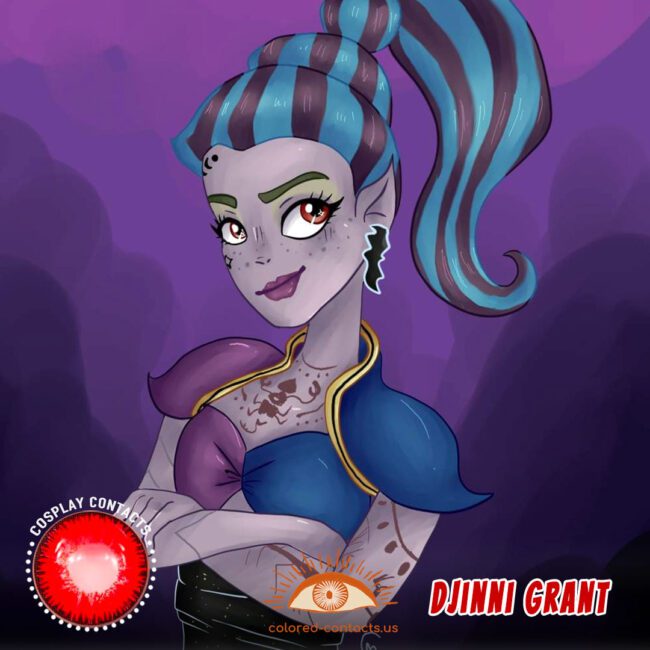 Monster High : Djinni Grant Cosplay Contact Lenses