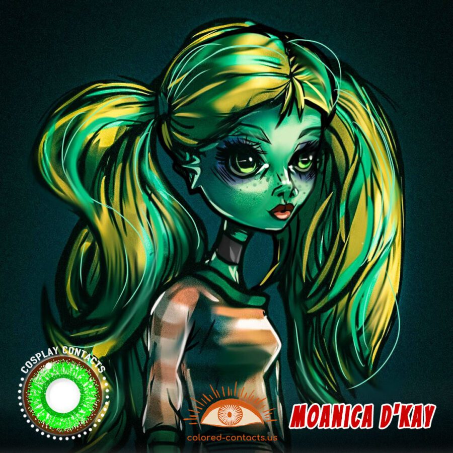 Monster High : Moanica D'Kay Cosplay Contact Lenses