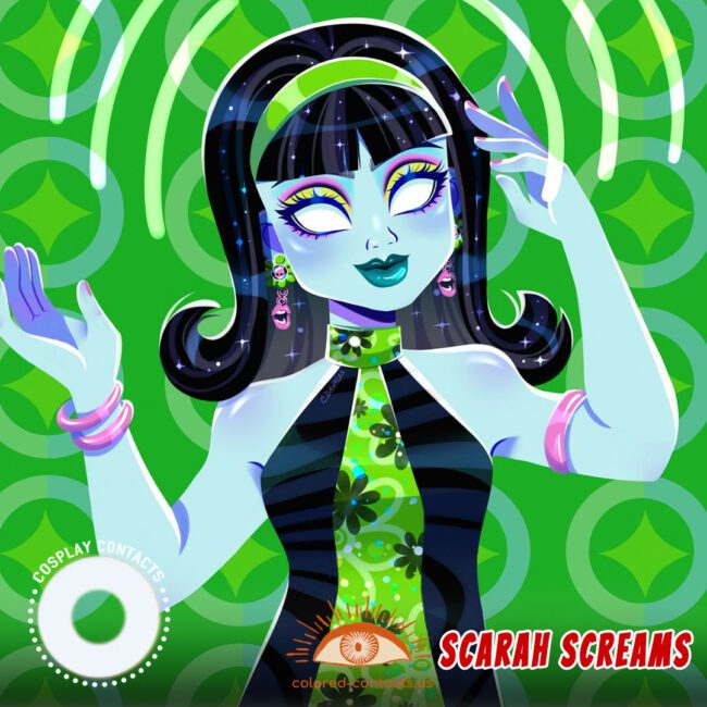 Monster High : Scarah Screams Cosplay Contact Lenses