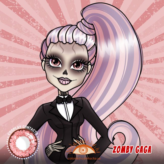 Monster High : Zomby Gaga Cosplay Contact Lenses