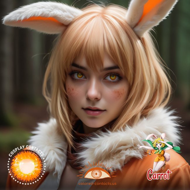 Carrot Cosplay Contact Lenses