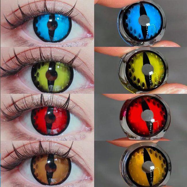 Catwoman Cosplay Contact Lenses V2 - Colored Contact Lenses | Colored Contacts -